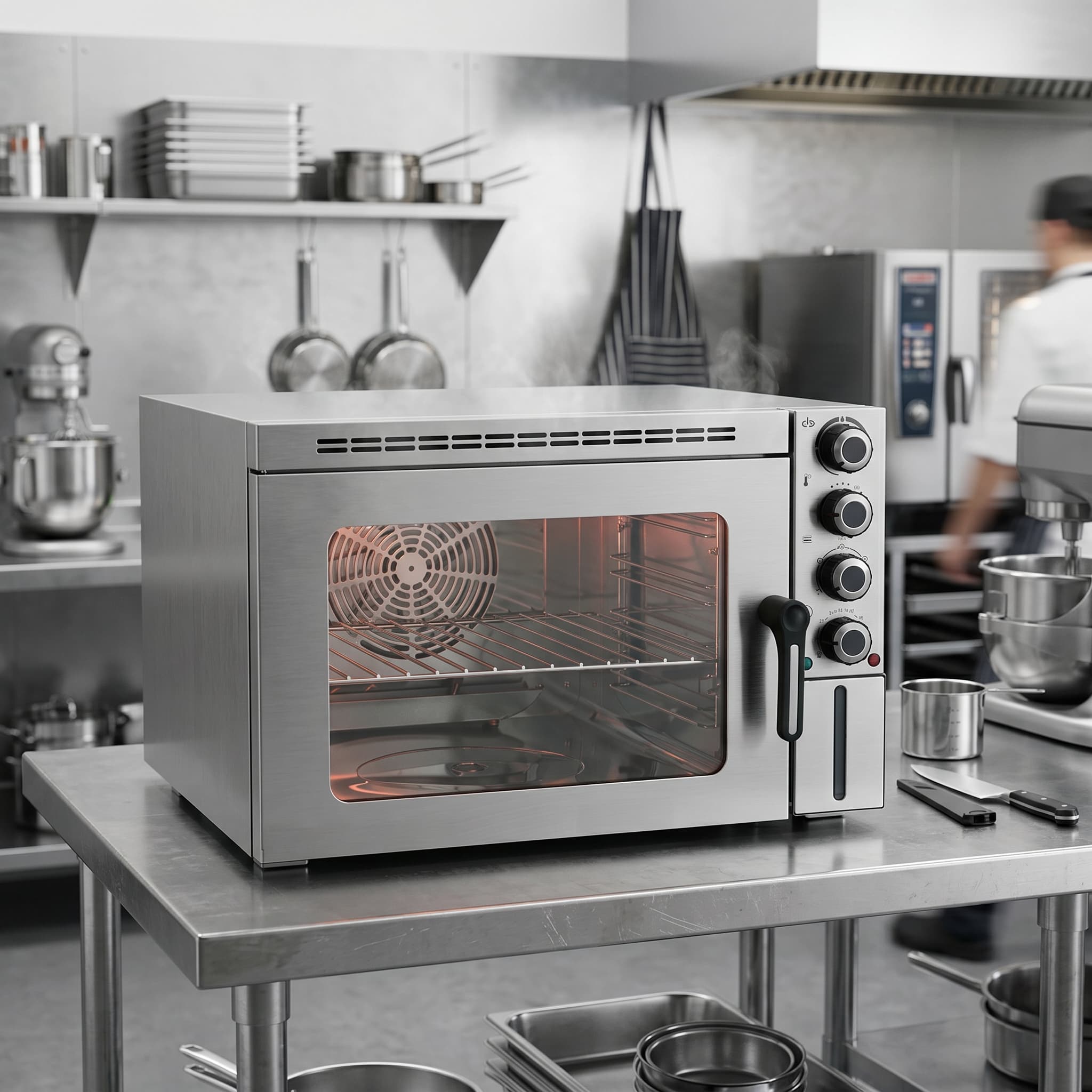 Gastrotek 30L Compact Combi Steam Convection Oven – Steam & Convection Cooking in One Unit