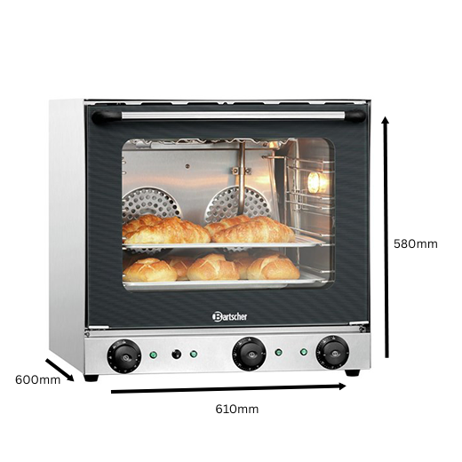 Bartscher 62L Convection Oven (Steam & Grill) – Versatile High-Capacity Cooking