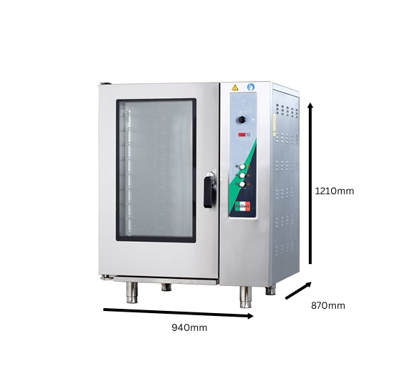 Italinox 287L Combi Convection Oven (10 Grid, Steam) – High-Volume Professional Cooking