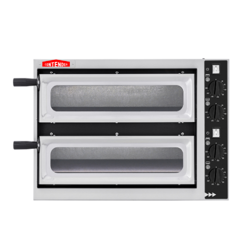 Contender Twin Deck 4T Pizza Oven (Single Phase) - Powerful Heating for Pizza Production