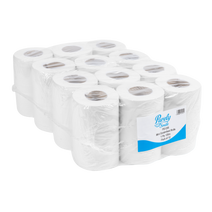 Mini Centrefeed Rolls 1ply 120m White Pack of 12