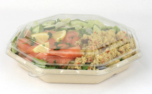 Case of 100 23x23cm rPET Octagonal Lid