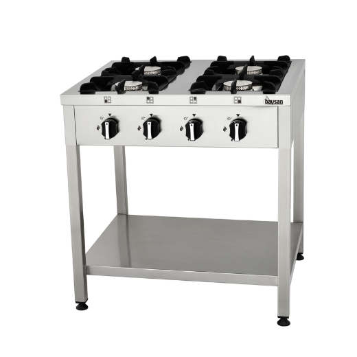 Contender 4 Zone Gas Boiling Ring c/w Self assemble Support stand and shelf
