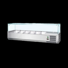 Gastroline 1400mm Wide Refrigerated Topping Unit VK140 - VRX1400 6 x 1-4 GN Pans