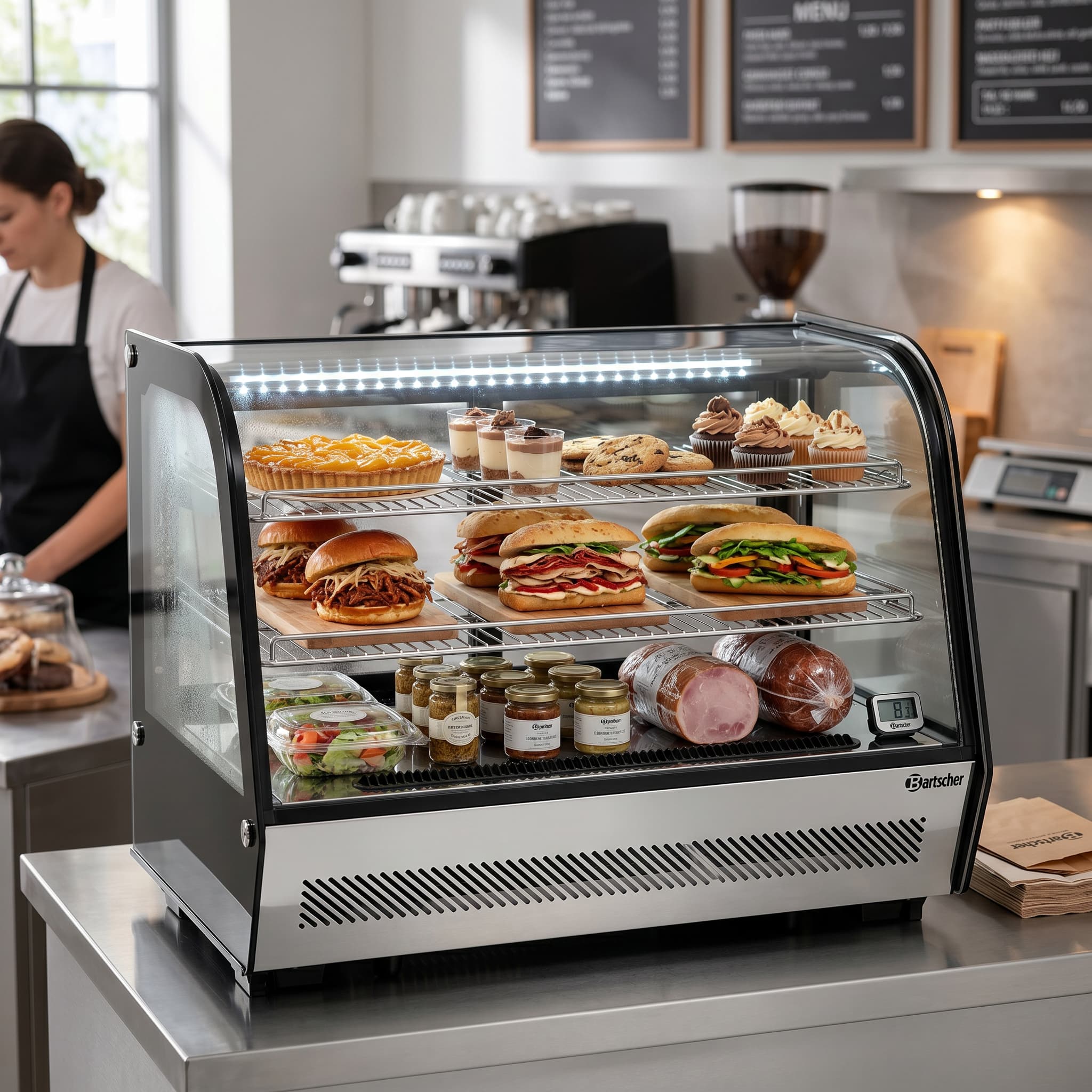 Bartscher Deli Cool III Refrigerated Display Unit, 160L – Eye-Catching Chilled Deli Display