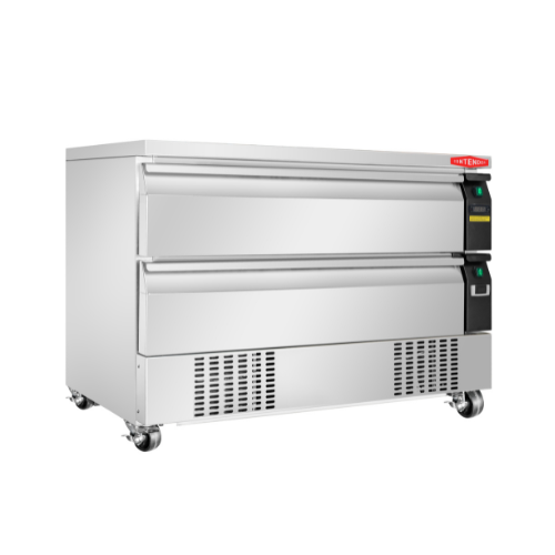 Contender Dual Temperature, 900L Double Drawer Fridge and Freezer - Durable Chilled Storage