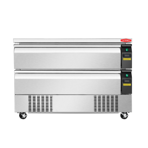 Contender Dual Temperature, 900L Double Drawer Fridge and Freezer - Durable Chilled Storage