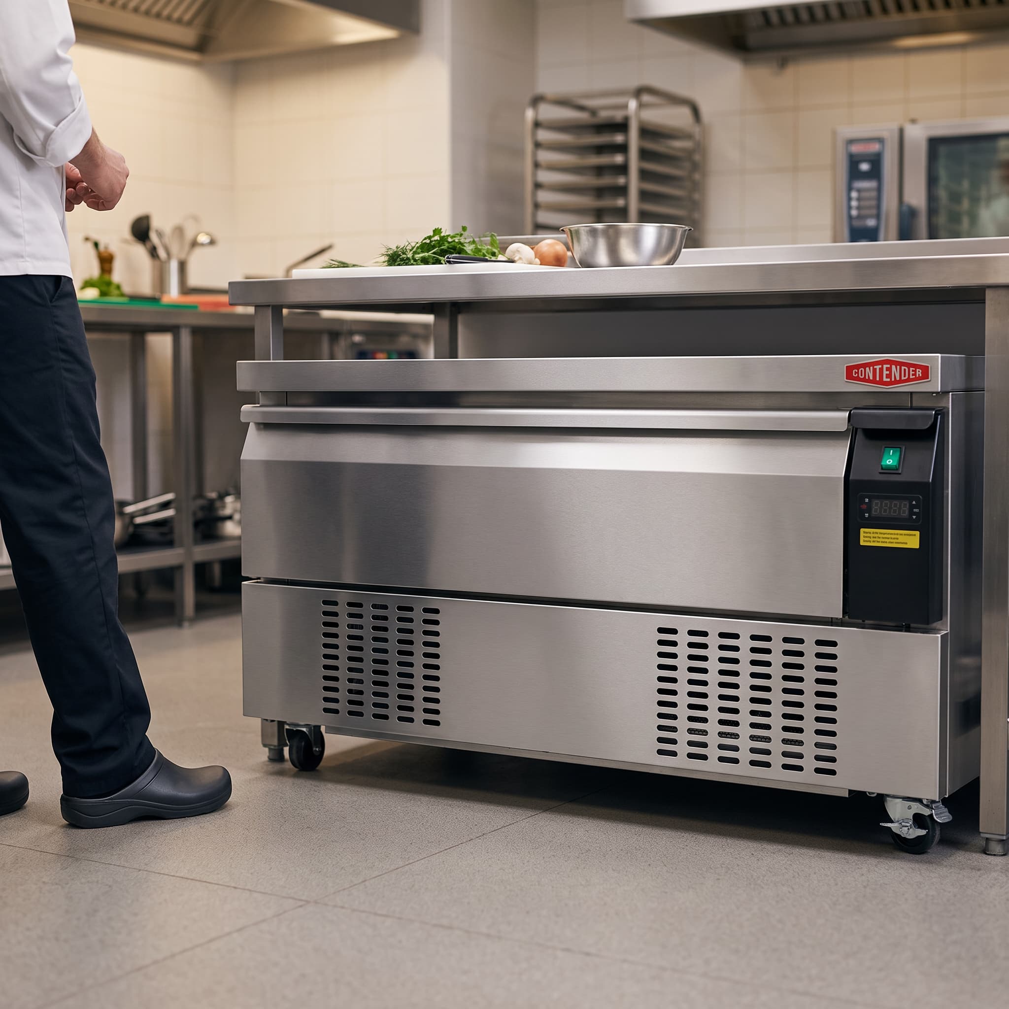 Contender Dual Temperature 1200L Single Drawer Fridge and Freezer - Compact Chilled Storage