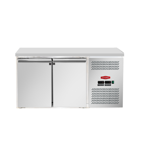 Contender 2 Door Dual Temperature Prep Counter Fridge & Freezer