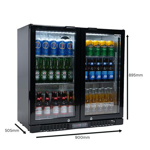 Contender 220L Double Door Bottle Cooler (Hinged) – Reliable Chilled Drinks Storage