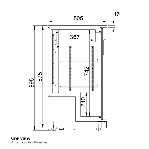 Contender Commercial 320L Sliding Triple Door Bottle Cooler