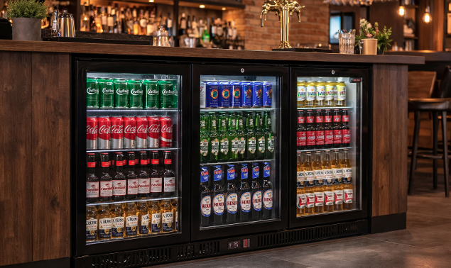 Contender 320L Triple Door Bottle Cooler (Hinged) – High-Capacity Chilled Drinks Storage