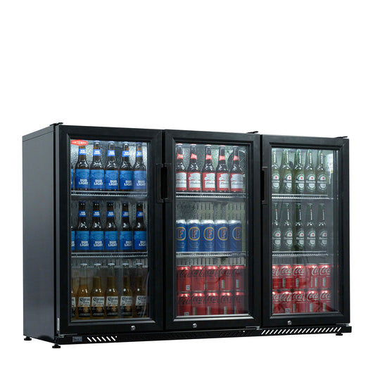 Contender 342L Commercial Triple Hinged Door Bottle Cooler