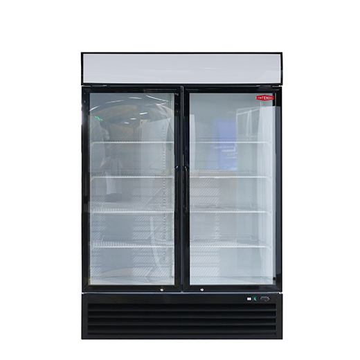Contender 1180L Hinged Double Door Display Fridge