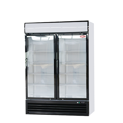 Contender 1180L Hinged Double Door Display Fridge