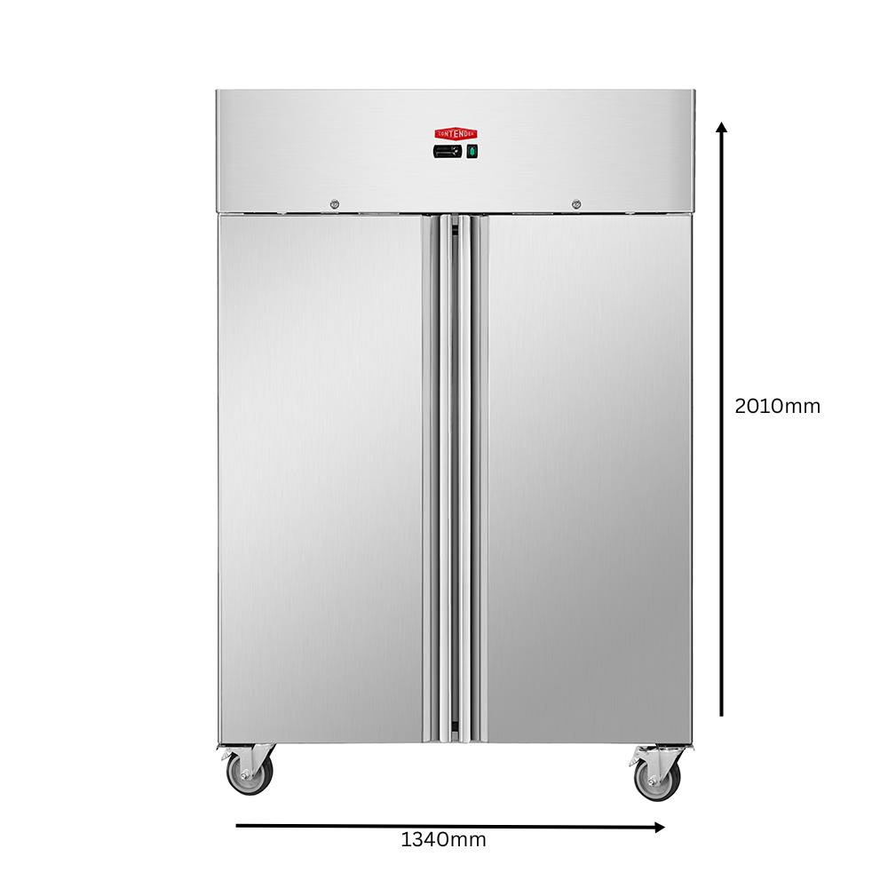 Contender 1200L Double Door Stainless Steel Refrigerator – High-Capacity Food Storage