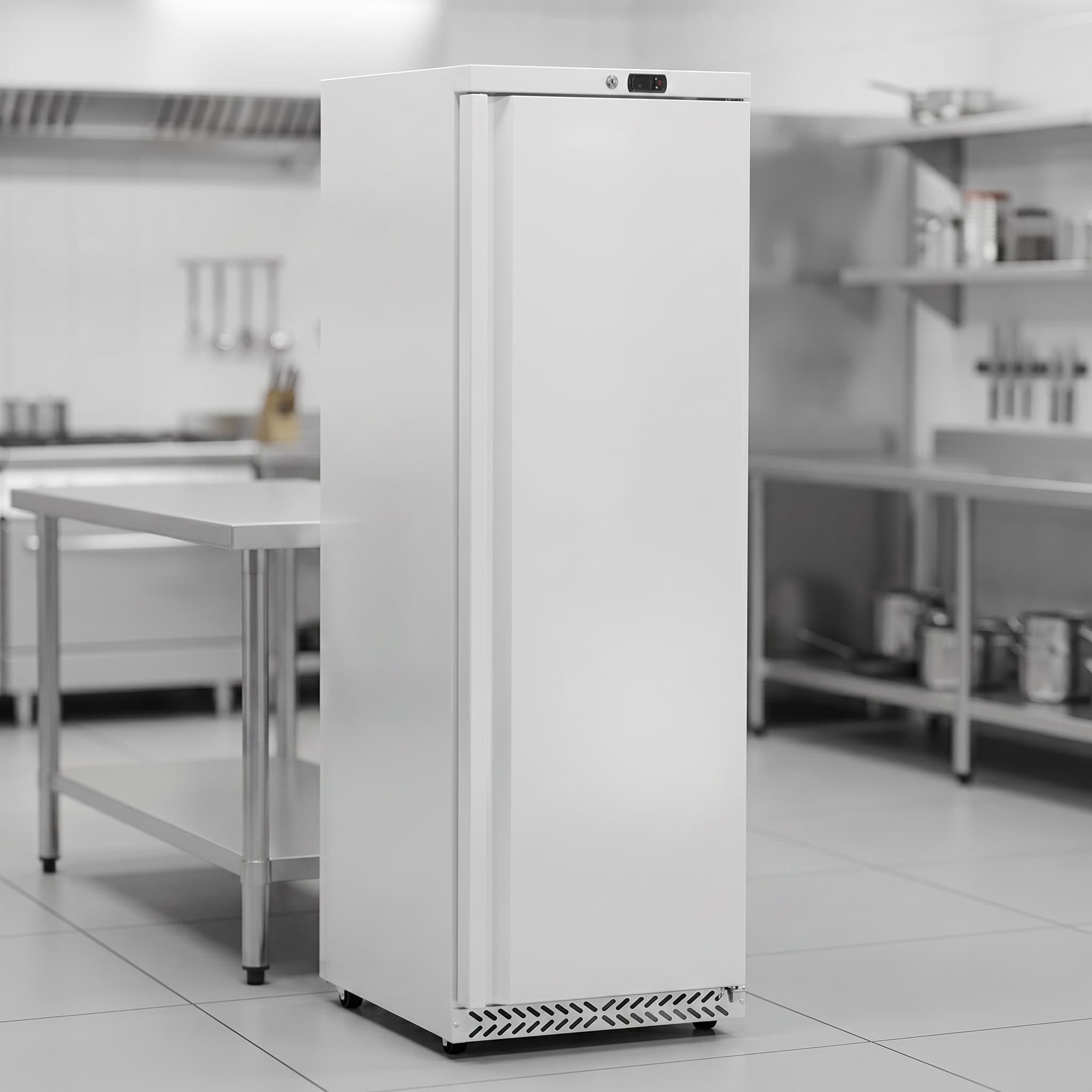 Contender Slimline Single Door Upright Fridge | 410L, Ventilated – Space-Saving Chilled Storage