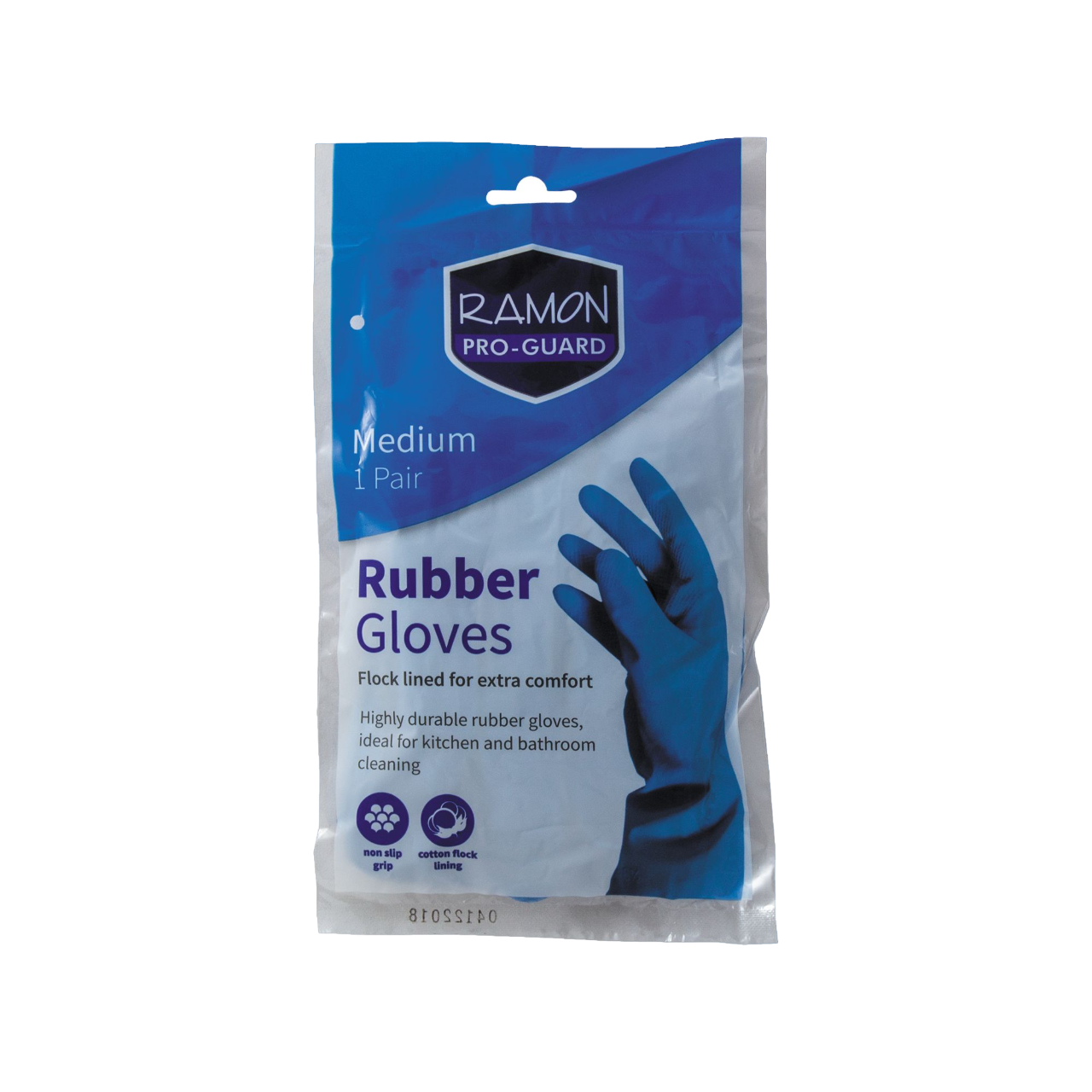 Pro-Guard Rubber Gloves Large Blue - 1 Pair