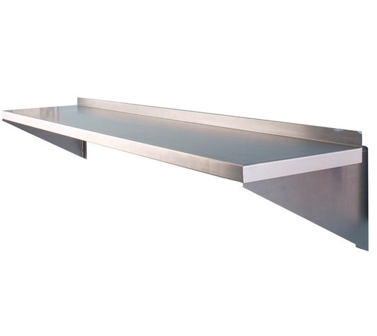 Quattro Stainless Steel Microwave Wall Shelf, 530mm – Sturdy Space-Saving Microwave Mounting