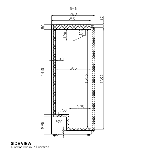 Contender 600L Stainless Steel Upright Refrigerator