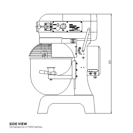 Contender 20 Litre Planetary Mixer B20K With Emergency Stop Button