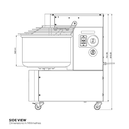 Contender H20 Twin Speed Spiral Dough Mixer - 32 Litre - 24kg - 3 Phase