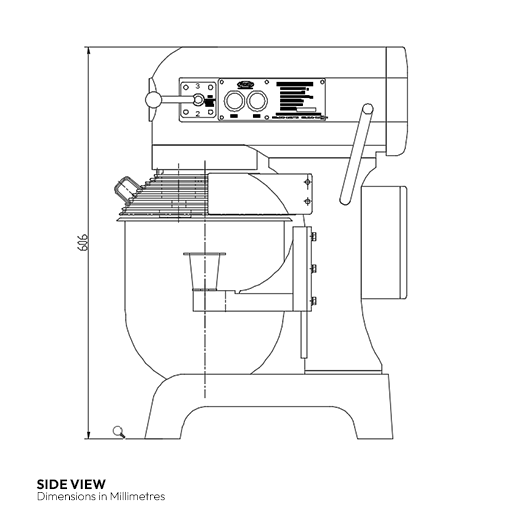 Contender 10 Litre Planetary Mixer B10K With Emergency Stop Button