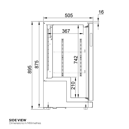 Contender Commercial 220L Sliding Double Door Bottle Cooler