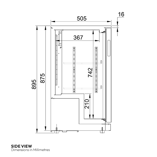 GRADE 1 - Contender Commercial 126L Single Door Bottle Cooler