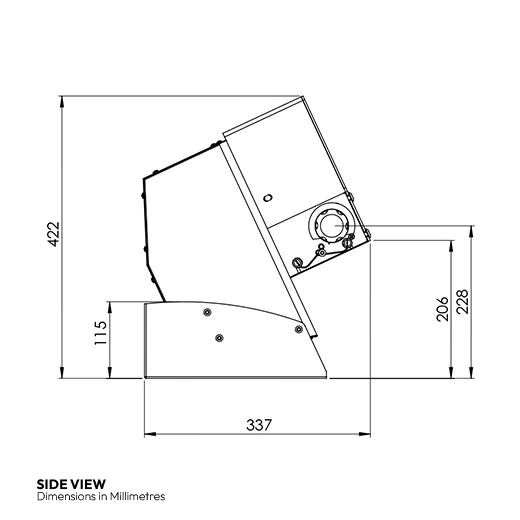 Contender Single Dough Roller - Pizza Former. 45cm - 18 Inch