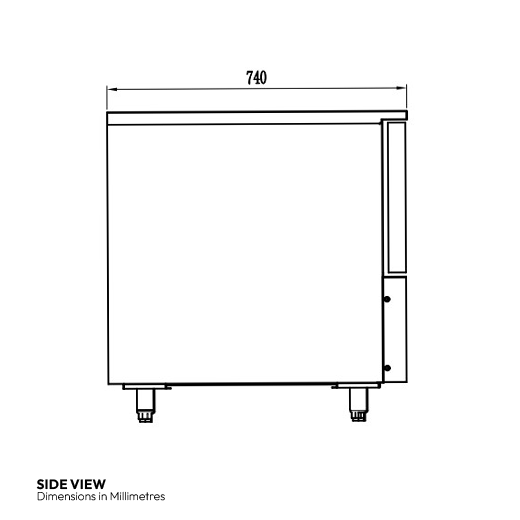 Contender 3 x 1-1 GN Size Blast Chiller 12kg . Shock Freezer 8kg
