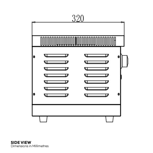 Quattro 600mm Wide Electric Salamander Grill