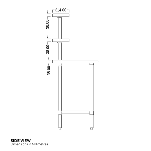 Quattro 1200mm Wide Stainless Steel Chef's Food Prep Table with Overshelves