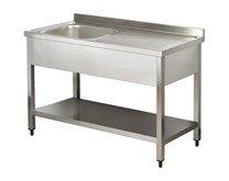 GRADED 1 - Italinox Premium 1200mm Single Bowl Stainless Steel Sink with Right Hand Drainer