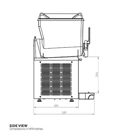 Contender Twin Tank Slush Machine, 2 x 12L – High Volume Frozen Drinks