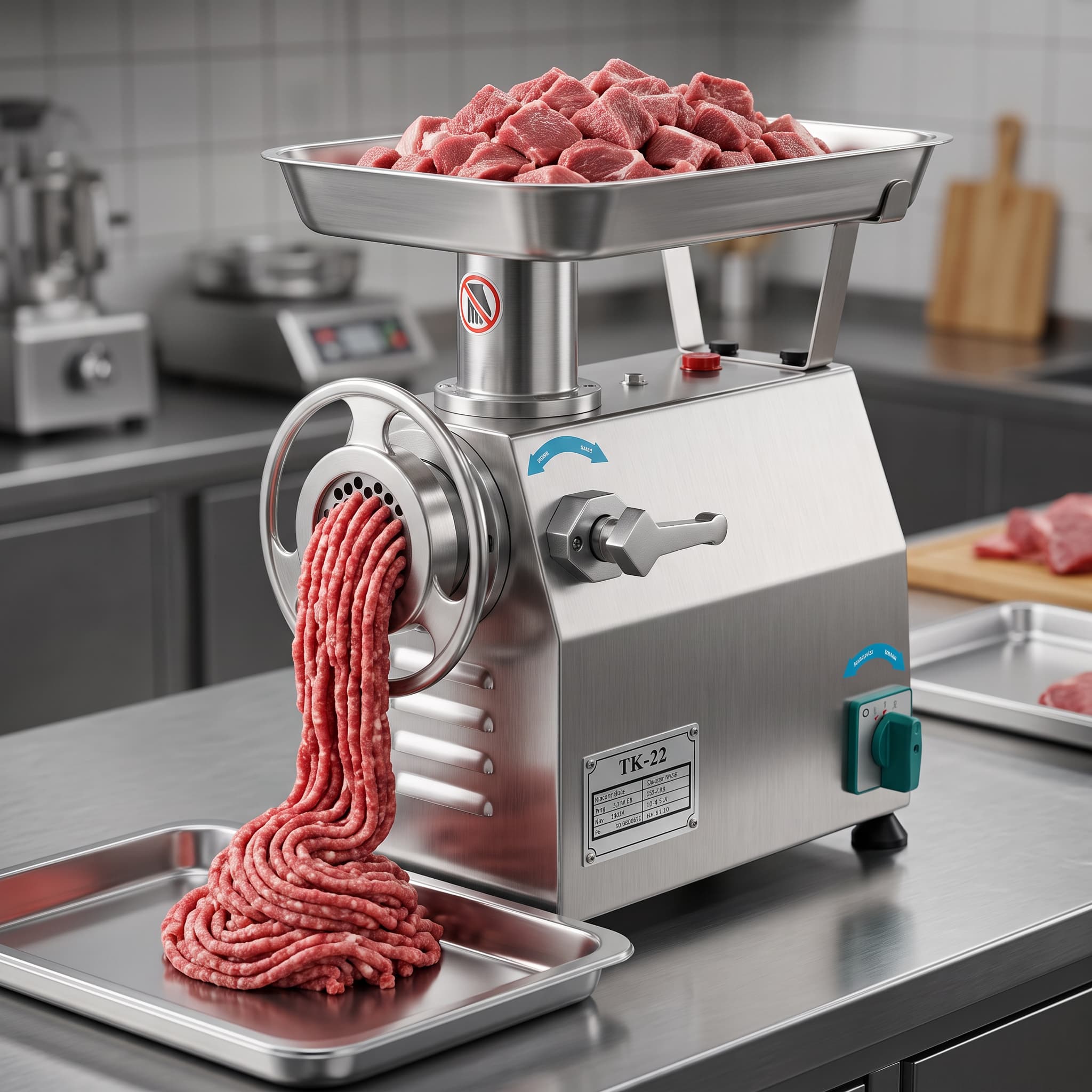 Contender 220kg/hr Heavy Duty Meat Mincer & Grinder – Reverse Function for Commercial Use