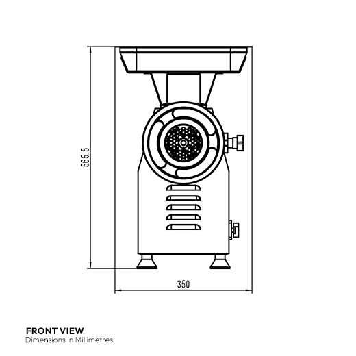 Contender 320kg/hr Heavy Duty Meat Mincer & Grinder – Reverse Function