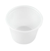 Case of 2500 5.5oz Translucent Round Plastic Dip Pots