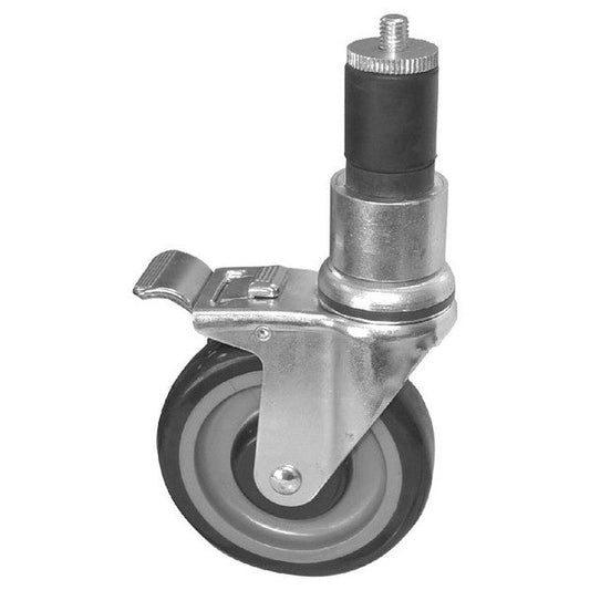 3“ Casters - 2 with brake and 2 without brake
