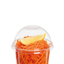 Case of 1250 Clear Dome Lid to fit 250cc Sundae Cups (No Hole)
