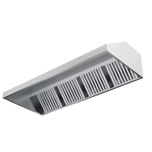 Quattro Extraction Canopy -1500mm Wide, Grease Filters - Wall Mounted 700mm Deep