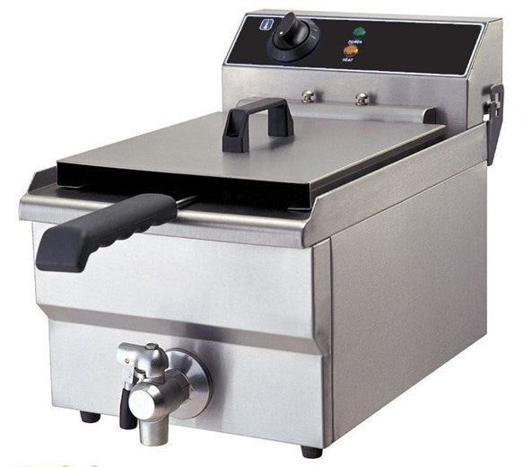 GRADE 1 - Quattro 13 Litre Tank Commercial Fryer With Drain Tap