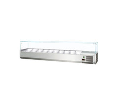 Gastroline 2000mm Refrigerated Topping Unit VK200 - VRX2000 10 x 1-4 GN Pans