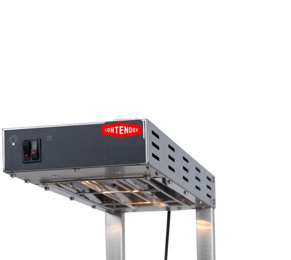 Contender Quartz Lamp Heated Display – 1/1 GN Base for Hot Food Presentation