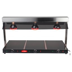 Contender Triple Lamp Heated Carvery Display – Ceramic Glass Base for Even Heat