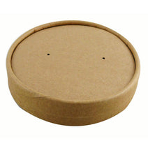 Case of 500 26/32 oz Kraft Vented Soup Lids