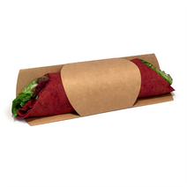 Case of 1000 Kraft Cardboard Tortilla Sleeves