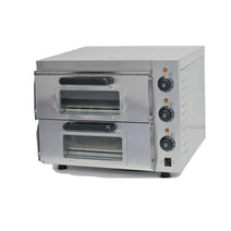 Italinox 410mm Compact Twin Deck Electric Pizza Oven. Up To 8 x 8 inch Pizzas