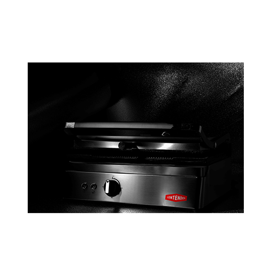 Contender Wide Panini Press - Ribbed Top and Base