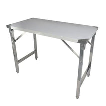 Quattro 1500mm Stainless Steel Foldable Work Trestle Table for Catering Events